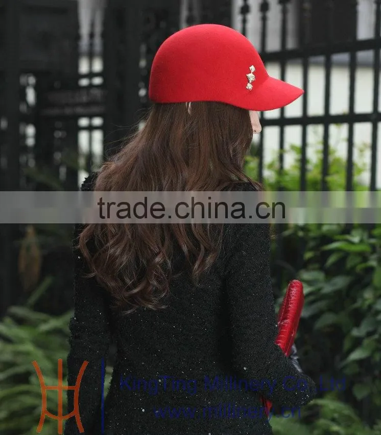 Wholesale Winter Hat Red/Blue Wool Hat For Women