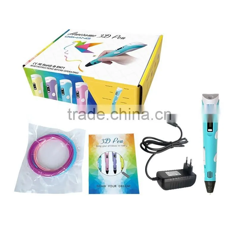 Novelty Semi-automatic 3D Drawing Pen 3d printer gift for kids with CE,RoHs