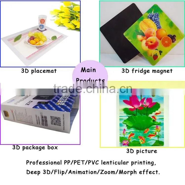 Unique printed small Plastic 3D Lenticular Package Box