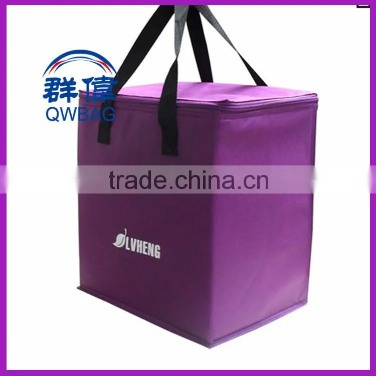 customized 600D disposable thermal insulated oxford polyester lunch cooler bag