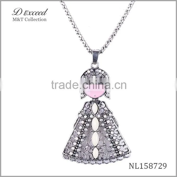 fashion jewelry doll pendant for girls factory direct sale