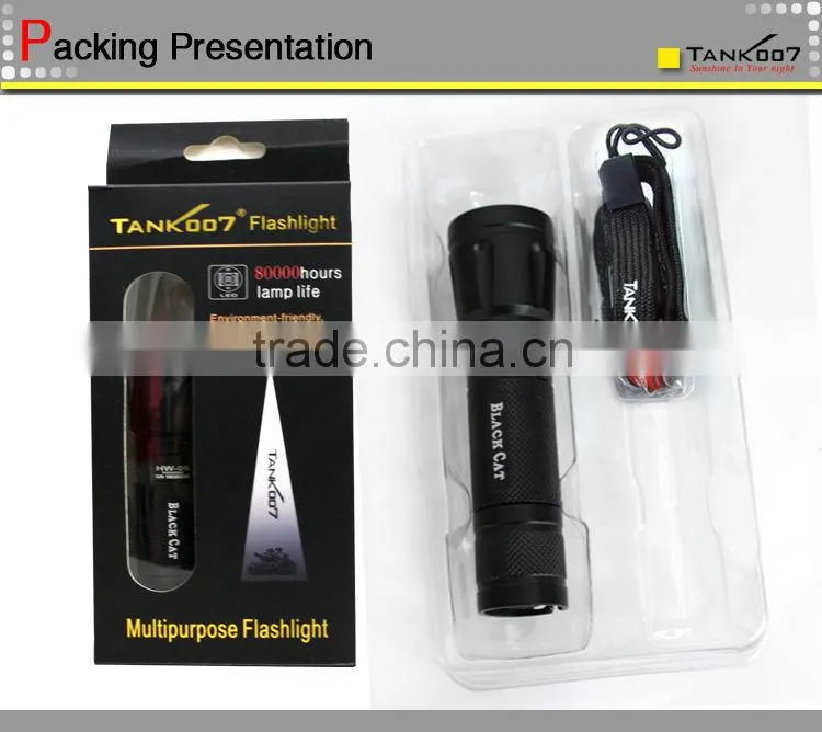 Zoom flashlight XR-E Q5 LED 230 lumens led flashlight