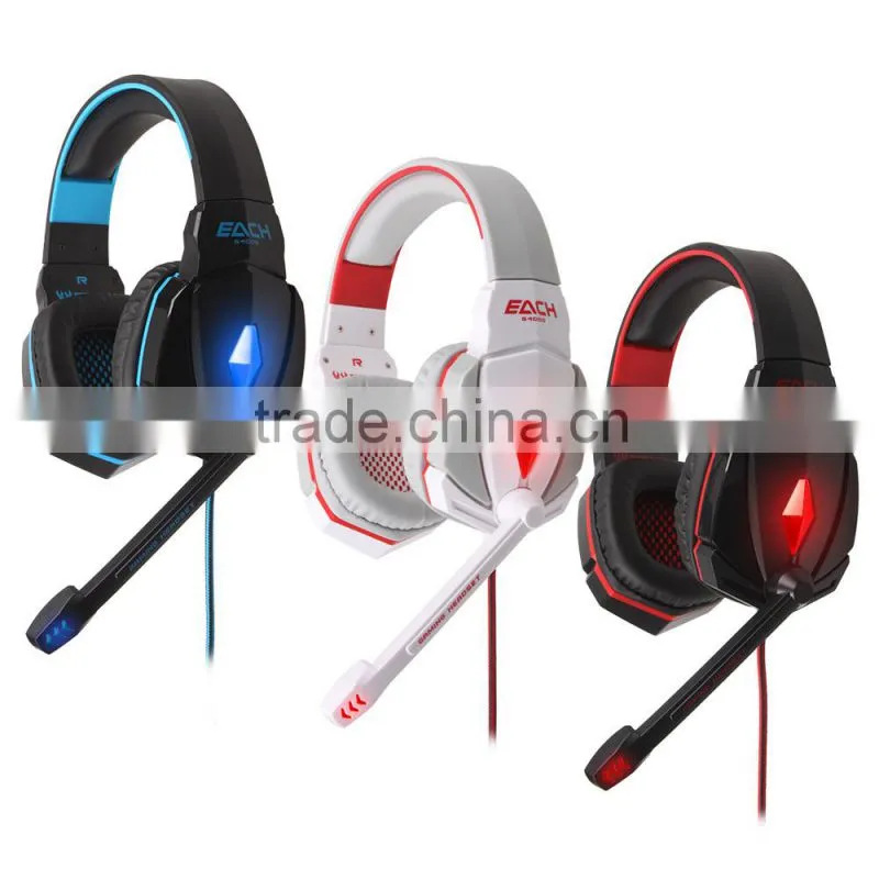 Hot selling china wired gamer headphone with mic for promotion sales