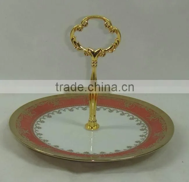 ceramic porcelain cake plate