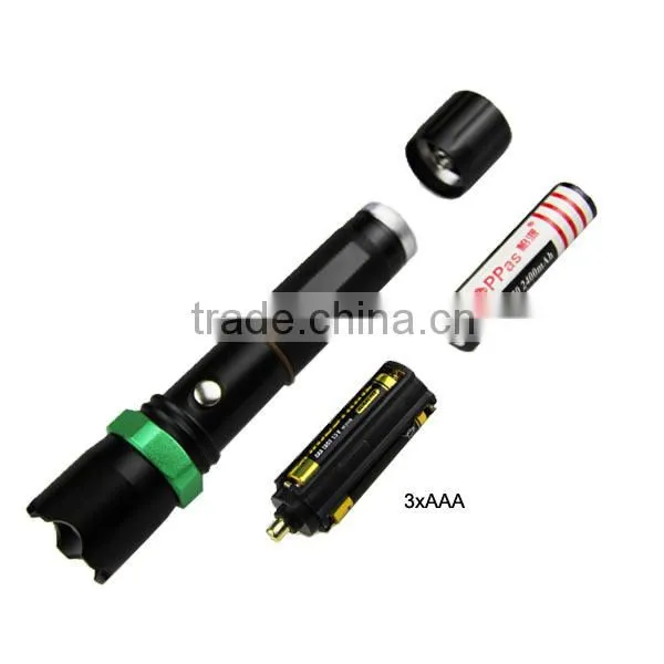 POPPAS-809B Powerful 150LM New Security Torch 1101 USB police flashlight