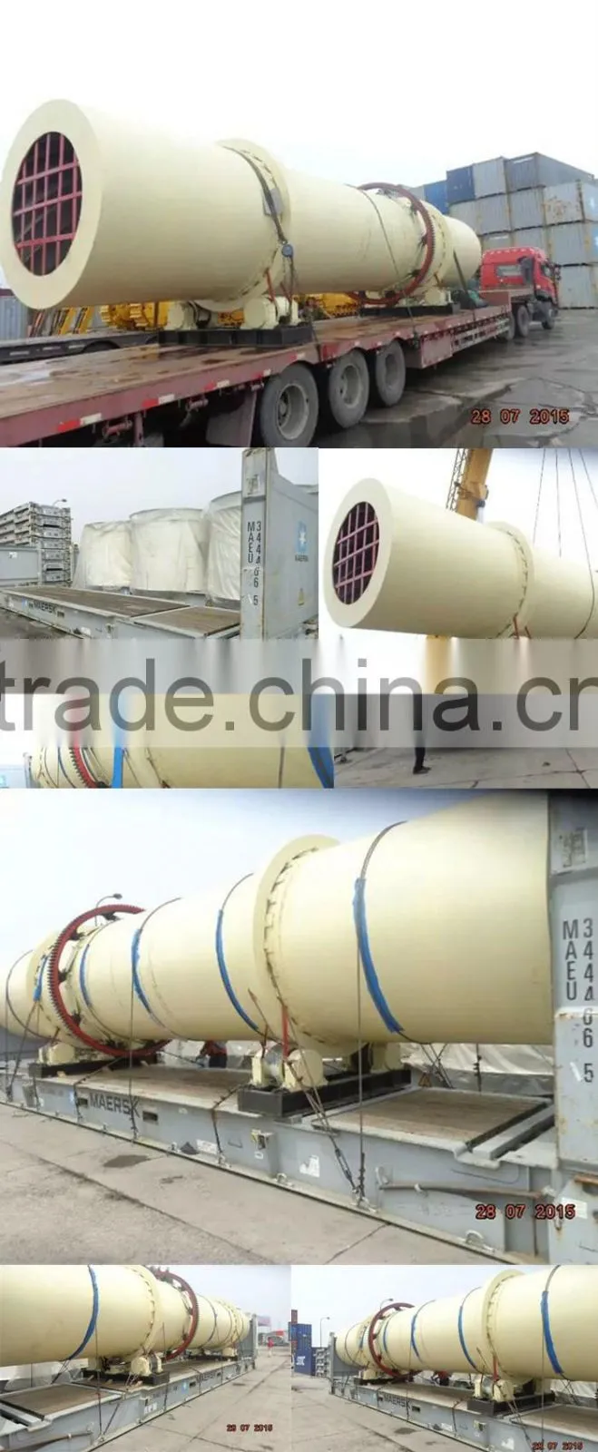 sugarcane bagasse/cane trash/bagbumme rotary dryer equipment roller drying plant