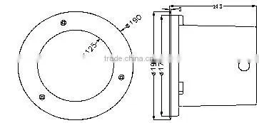 9w led underground light IP65 underground light 9LED higt power underground light