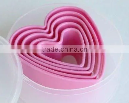 (ks-Joo1) 5 pcs plastic cookie cutter set
