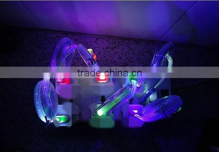 China manufacturer supply colorful led micro usb cable
