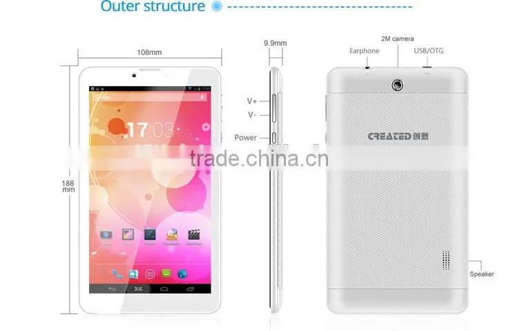 New Cheapest With Wifi, Bluetooth,3g Quad core 7 inch tablet case