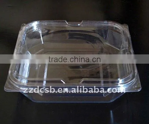 PET clear plastic frozen food tray