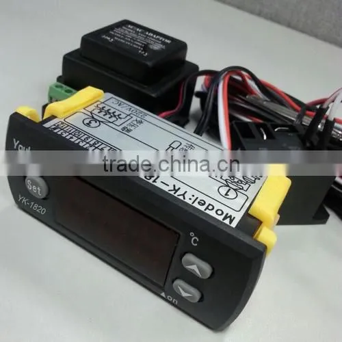 Electronic internal, external temperature controller/cold room temperature thermostat 110v/220v CE ISO RHOS APPROVED YK-1820
