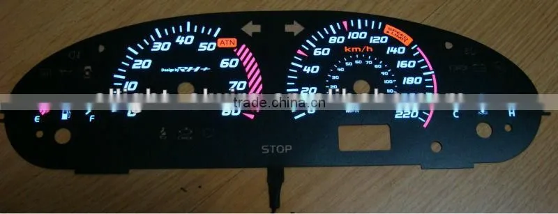 Superior quality EL auto Meter / EL glow car Meter / EL glow auto Meter