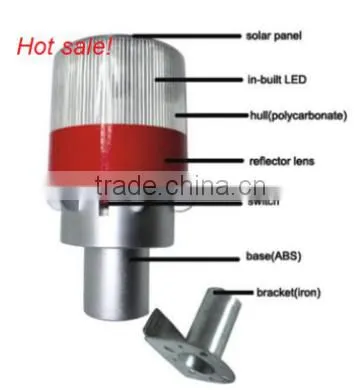 Solar Powered LED Warning Lights with High Intensity Sensor LED Traffic light