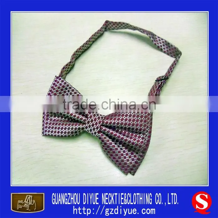 fashionable red silk woven bow ties