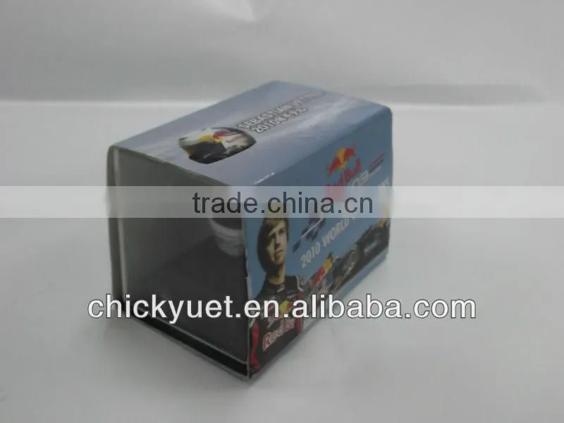scale die cast Formula racing helmet model