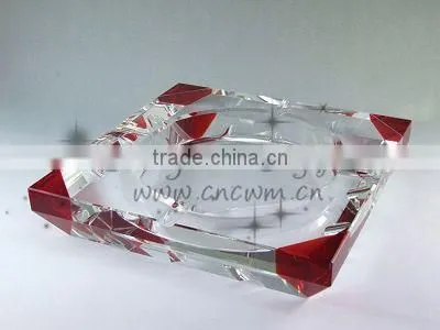 customize design crystal promotions ashtray crystal product factory