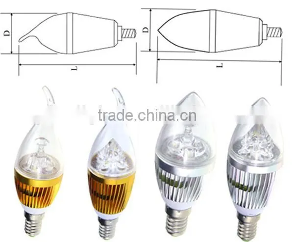E14 led flicker flame candle light bulbs,led light candle
