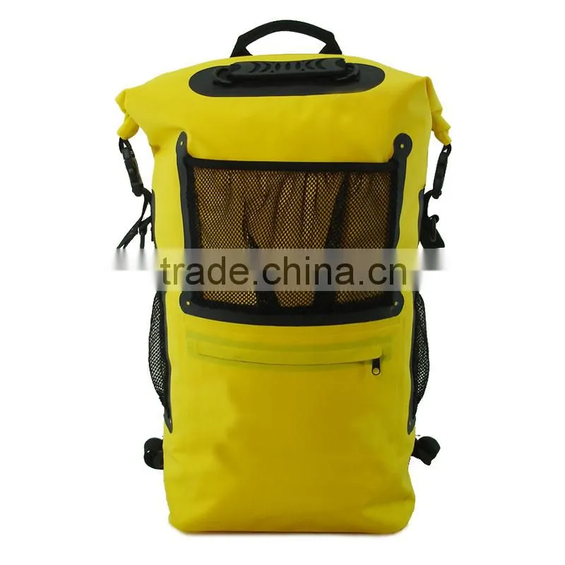 Customized Tarpaulin Waterproof Backpack Dry Bag 500D PVC Mesh,for outdoor sports, hiking, climbing, OEM and ODM are Welcome