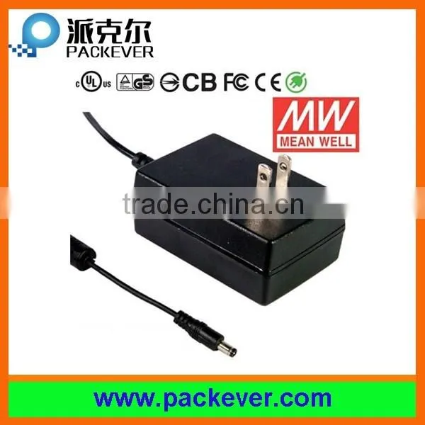 UL CUL Meanwell power adaptor GS12U GS12 12W