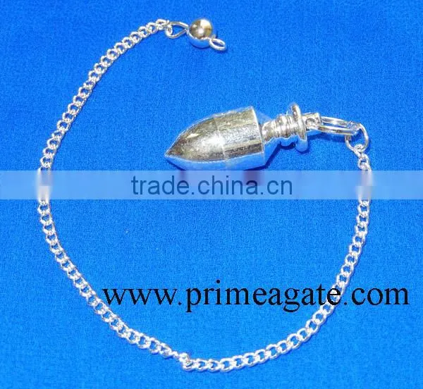 Silver Plated Bullet Pendulum For Sale | pendulum for dowsing | Metal Pendulum For Sale