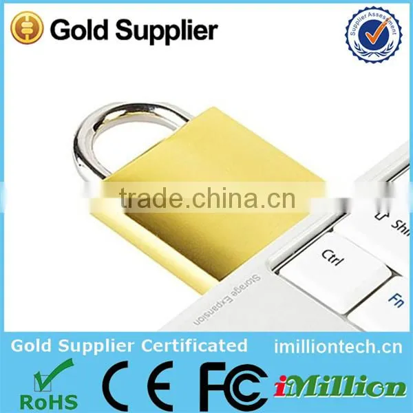 cheap bulk gifts lock usb flash drive 8GB for promotional gift