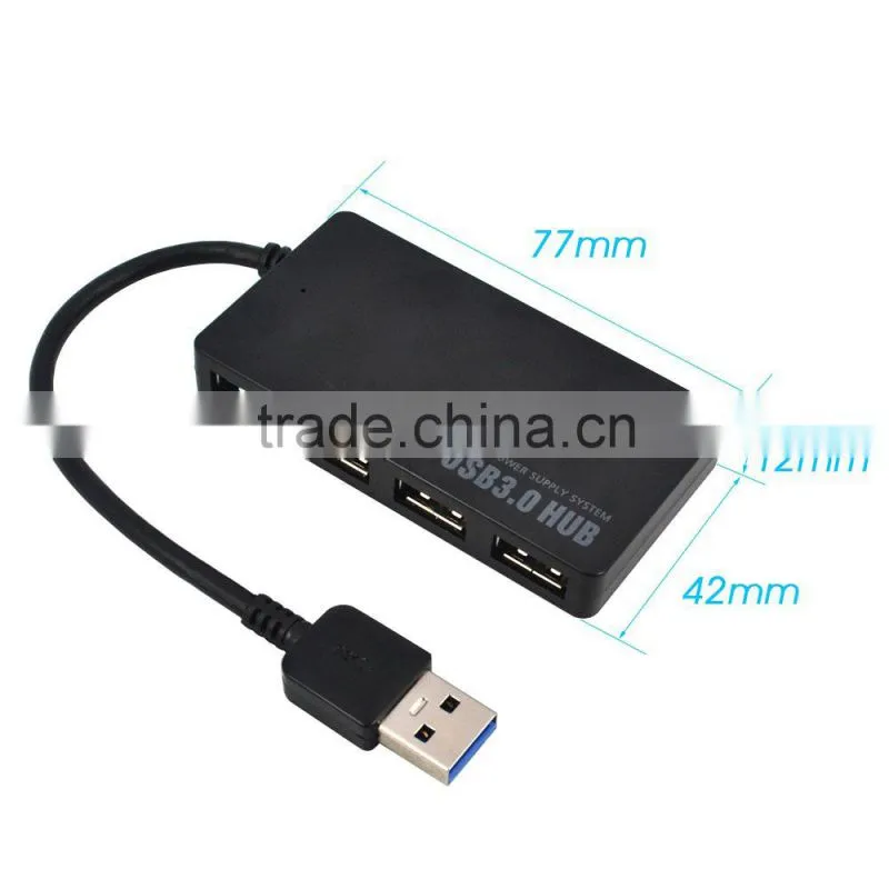 2015 newest good quality 5Gbps high speed usb 3.0 hub 4 ports USB Splitter Adapter For PC Laptop good sale in market