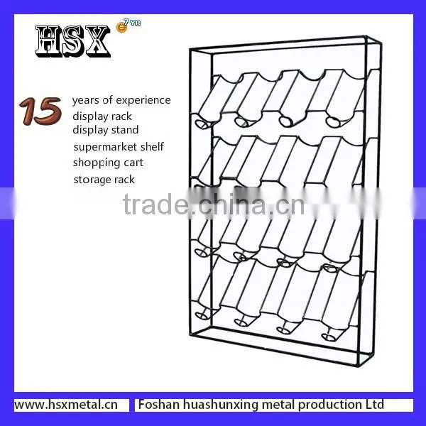 funky wine metal liquor storage shelf racks for whiskey HSX-Z-412