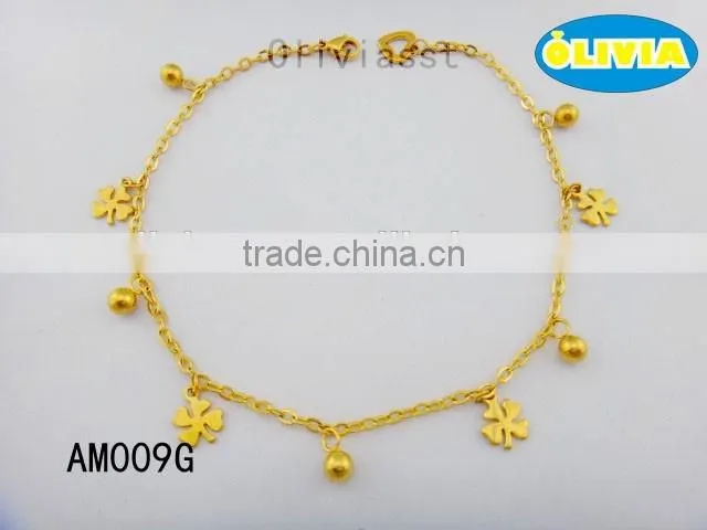 Olivia Jewelry New Charm Design 18k Gold Plated Anklets for Women ,Chain Anklet Jewelry