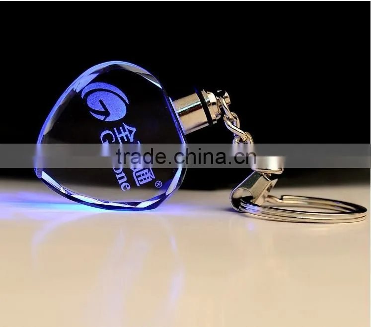 3D laser crystal keychain