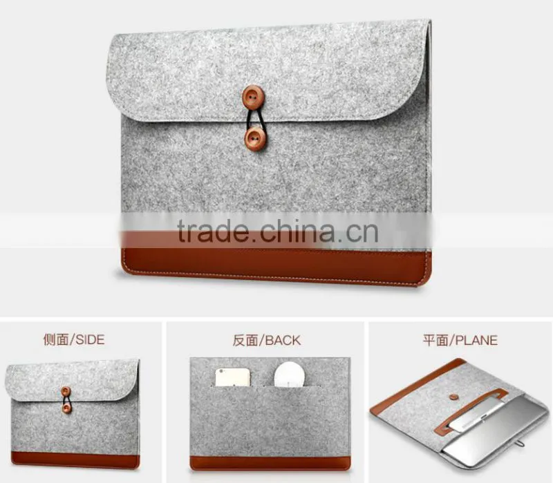 Hot Laptop Carrying Bag Sleeve Case For MacBook, Carrying felt bag for macbook