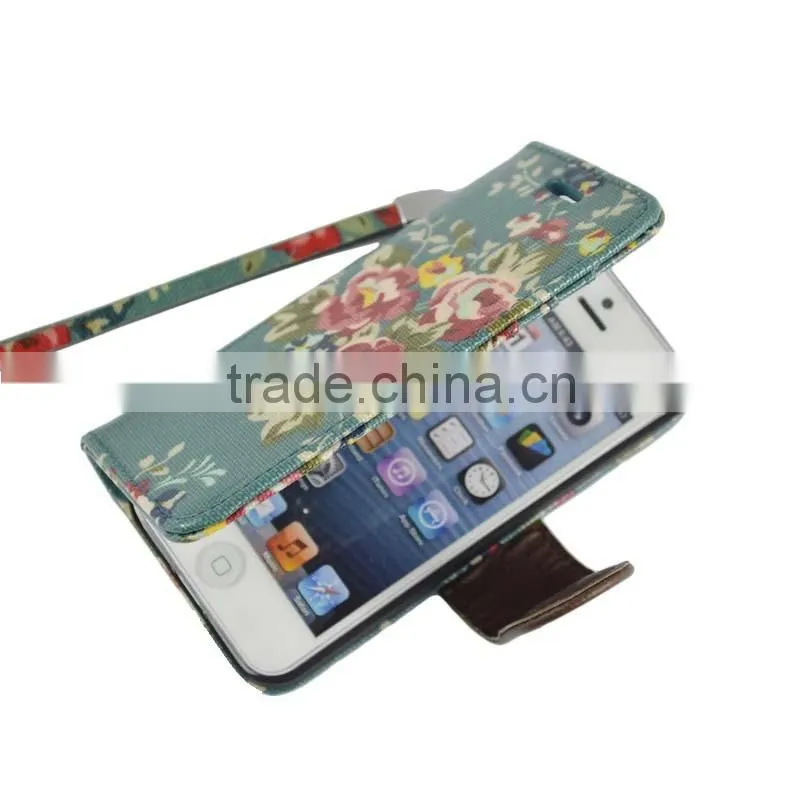 Beauty Printing Flower Pattern Leather Case For Wiko Barry