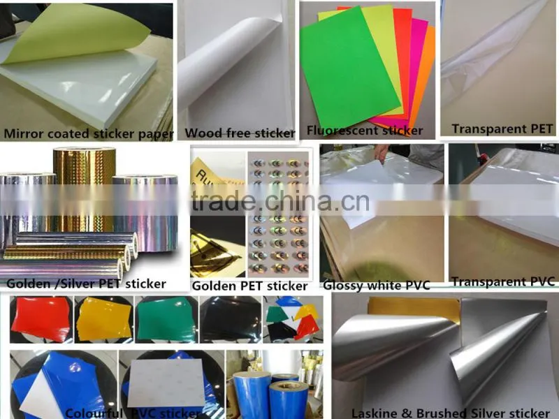 2016 new product release paper for stickers in jumbo reel