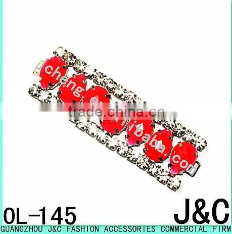 resin stone with rhinestone lady fashion shoes ornaments