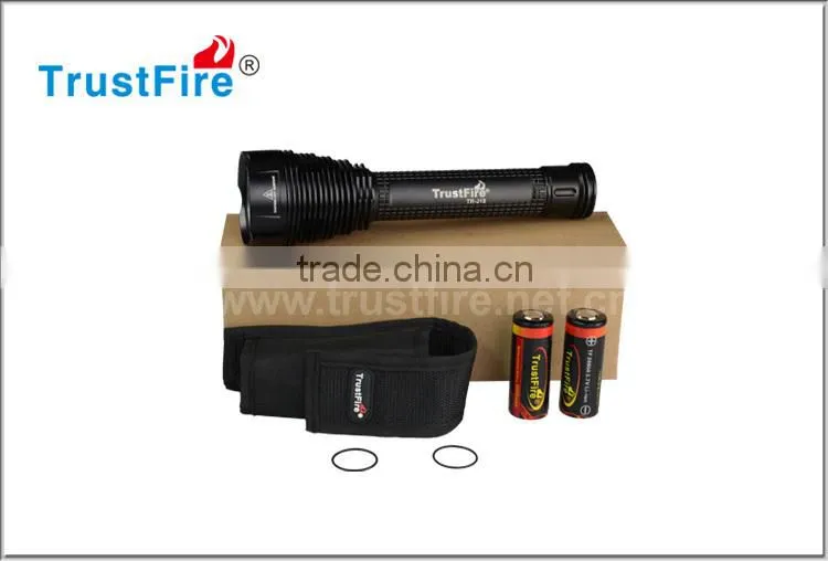 Trustfire J18 led flashlight 7' led torch light 8000 lumens LED tactical light source power style flashlight with holster