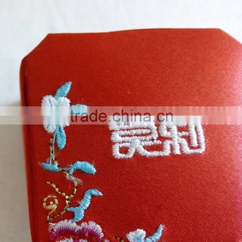 Vintage embroidery paper ring box