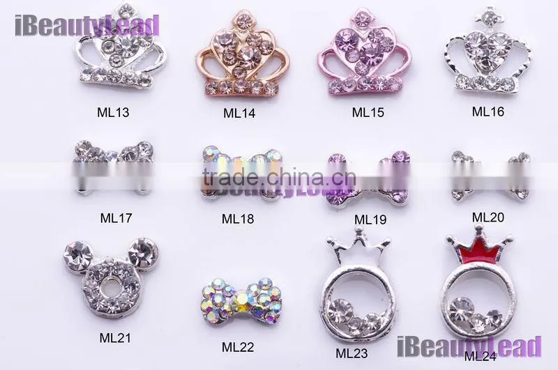 Fashional nail art studs metal nail art 3D nail bow