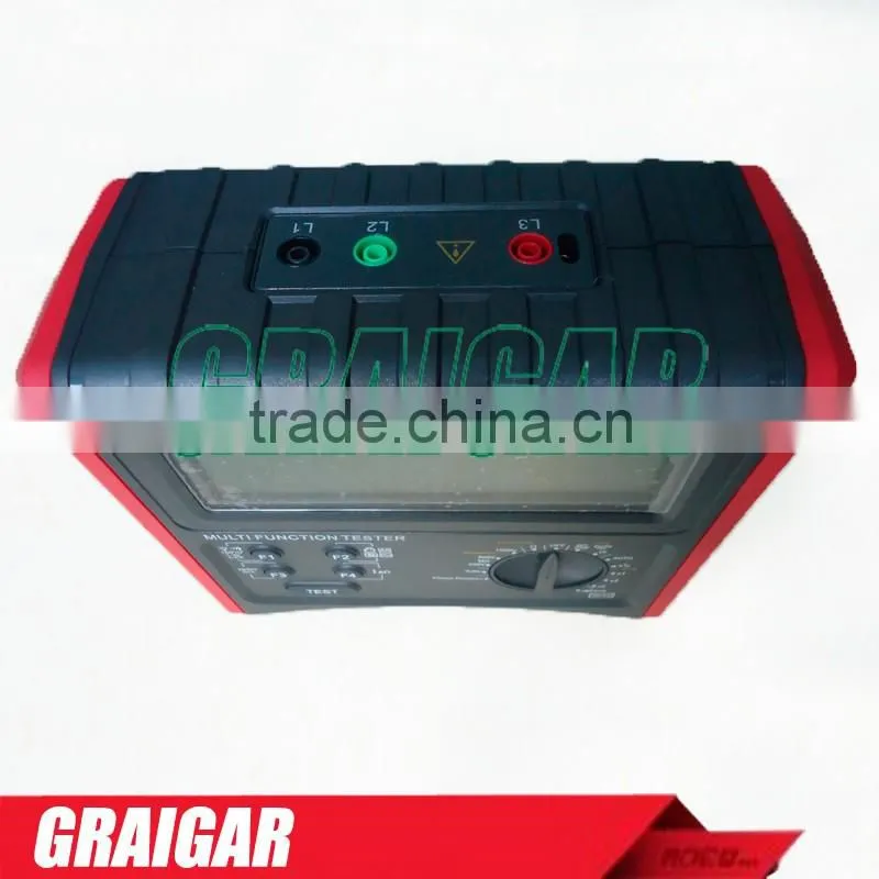 UNI-T UT595 Ramp Slope RCD Phase Consequence Loop/Line Impedance Insulation Resistance Earthing Continuity Tester