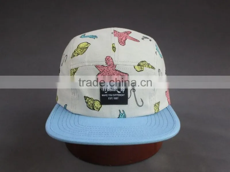 Wholesale character printing snapback cap