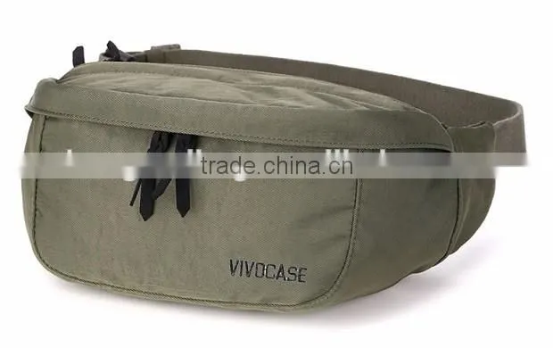 Wholesale big capacity three pockets multi-funtional sport waist bag