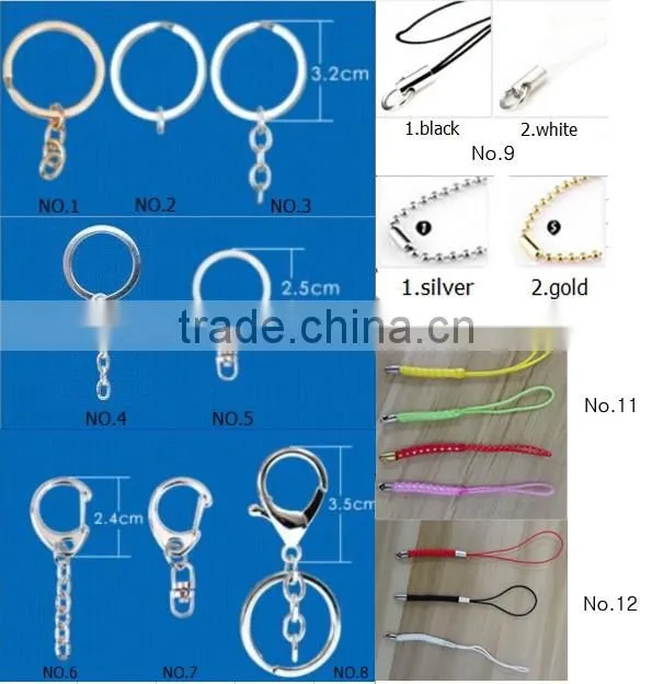 Factory direct sale cheap custom transparent plastic clear key chain for promotion