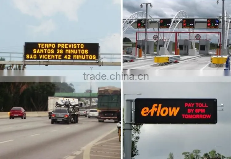 vms mounted mobile P16 led trailer truck display