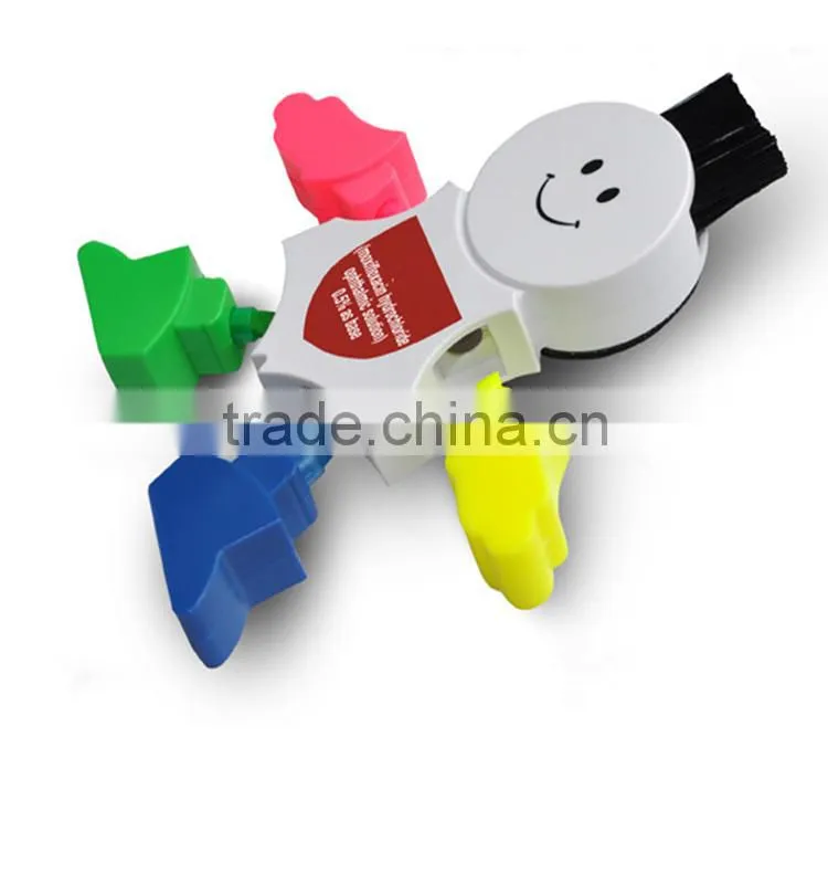 Special design school gadgets cartoon creative innovative multi color pen