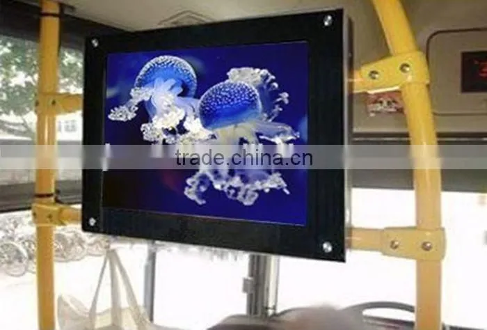 Hot 15 inch WIFI Bus ad display digital lcd monitor with android os support control software
