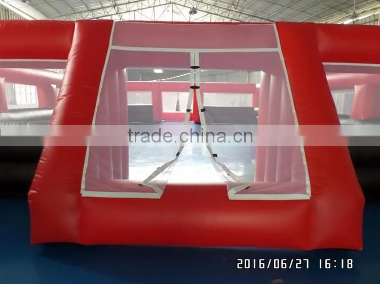 customized size and color inflatable football field for sale