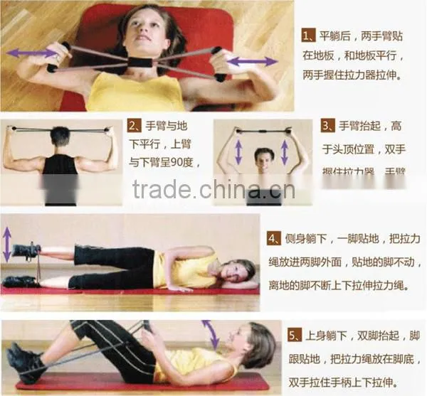 Best selling lose weight latex resistance bands for bodybuilding