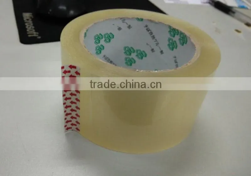 Transparent sealing tape with good adhesive