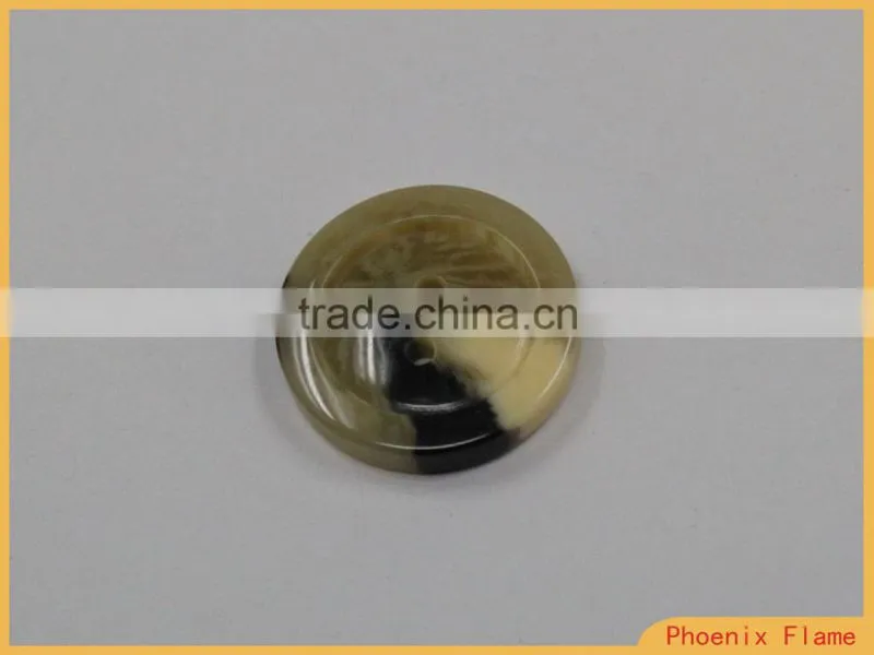 fashion light brown mixed color resin button for man's wear PH-GH278