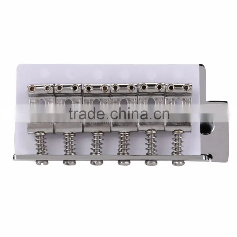 Acoustic Guitarra Guitar Parts 1 Set Chrome 6 Strings Bass Guitar Tremolo Bridge with Bar For Strat ARE4
