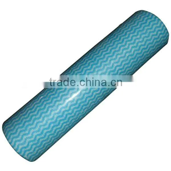 Disposable spunlace nonwoven perforated wiping cleaning cloth Roll